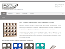 Tablet Screenshot of facital.com.br